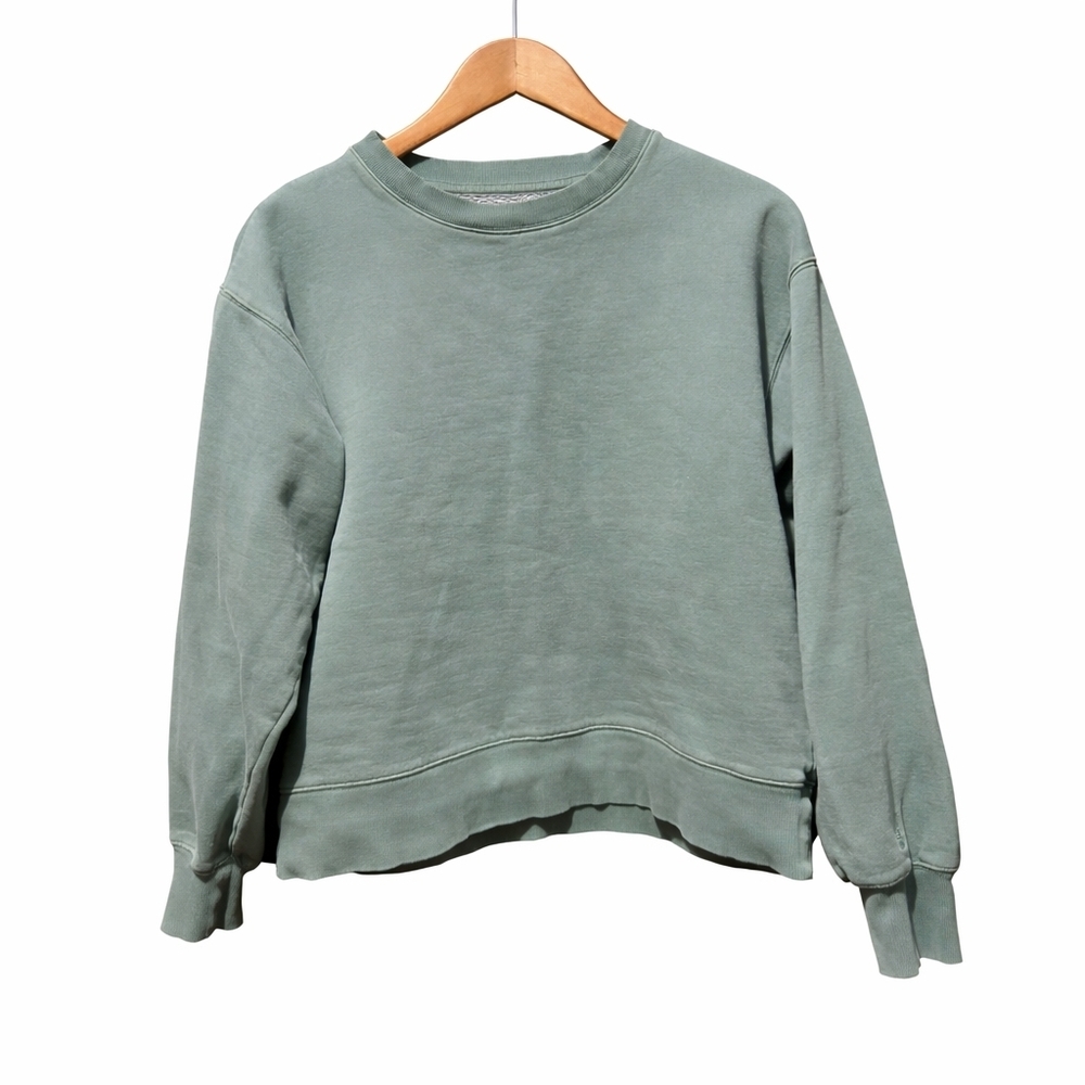 TNA COZYAF Sage Green Crew Neck Sweatshirt Size 1 Small